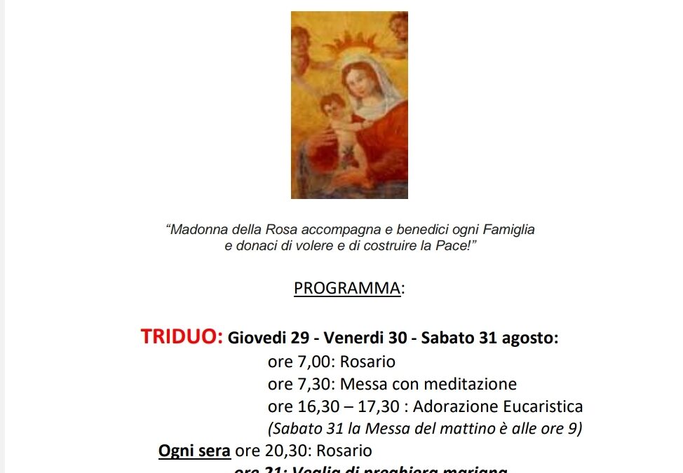 298° ANNIVERSARIO DELLA INCORONAZIONE